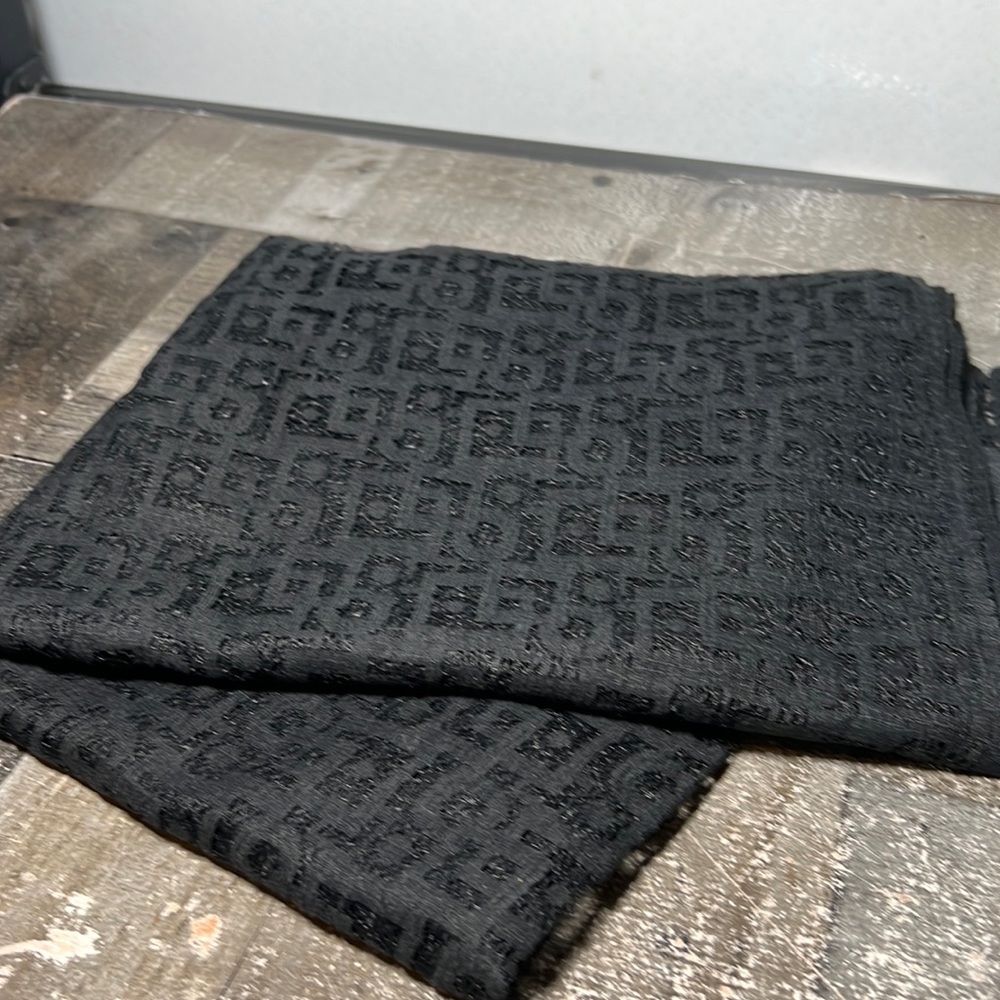 New Black Lacy Fabric Unique Design 44" Wide and 2.5 Yards